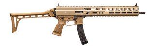 Global Ordnance STRIBOG SP9A3 9mm Luger Semi-Auto Rifle - Flat Dark Earth - 16" - 30 Round - Threaded